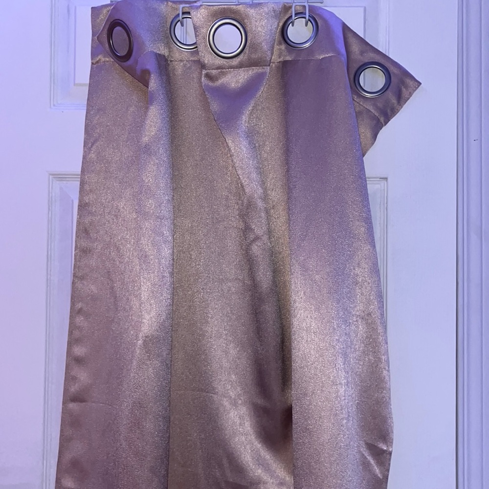 2 64’ pink curtain panels